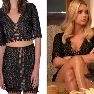 For Love & Lemons Florence Matching Skirt Set Small